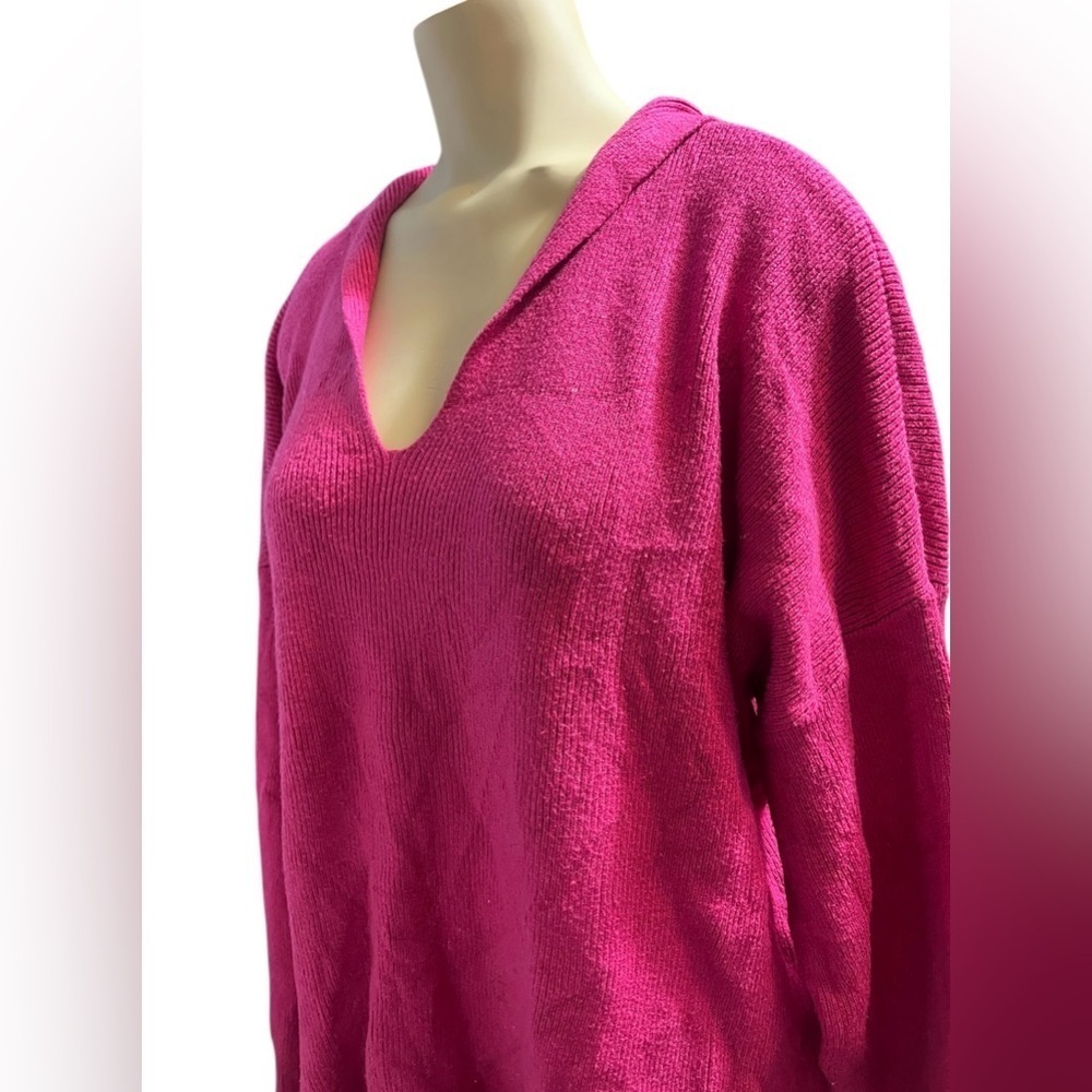 Tahari Pink Hooded Sweater - Picture 2 of 8